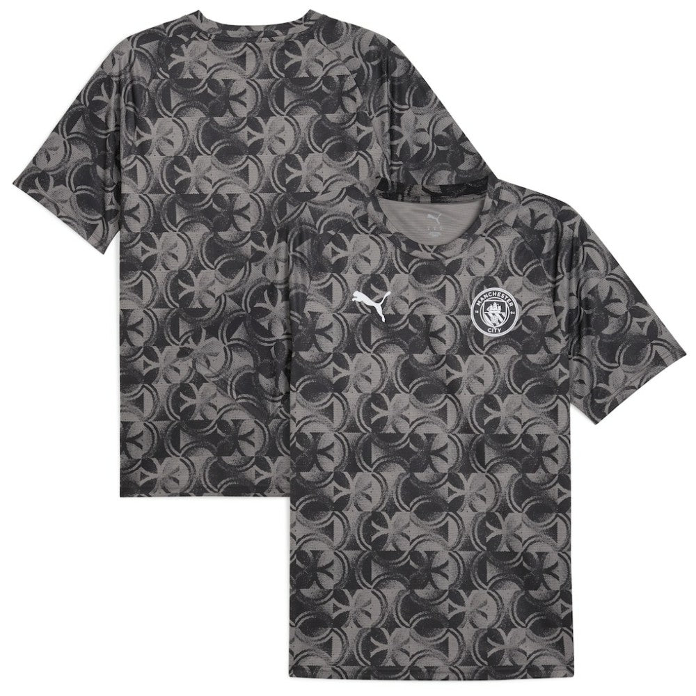 Manchester City 2025/26 Pre-Match Training Jersey Discount - Black 