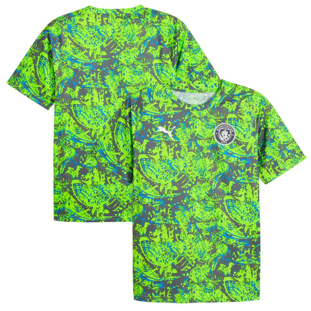 Manchester City 2025/26 Pre-Match Training Jersey Discount - Green 