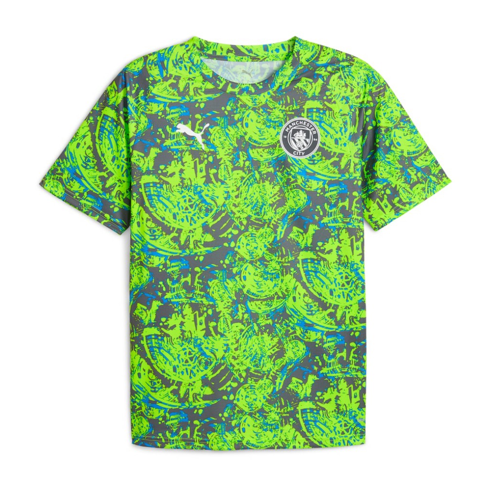 Manchester City 2025/26 Pre-Match Training Jersey Discount - Green 
