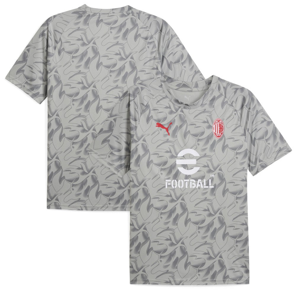 AC Milan 2025/26 Pre-Match Training Jersey on sale - Gray 