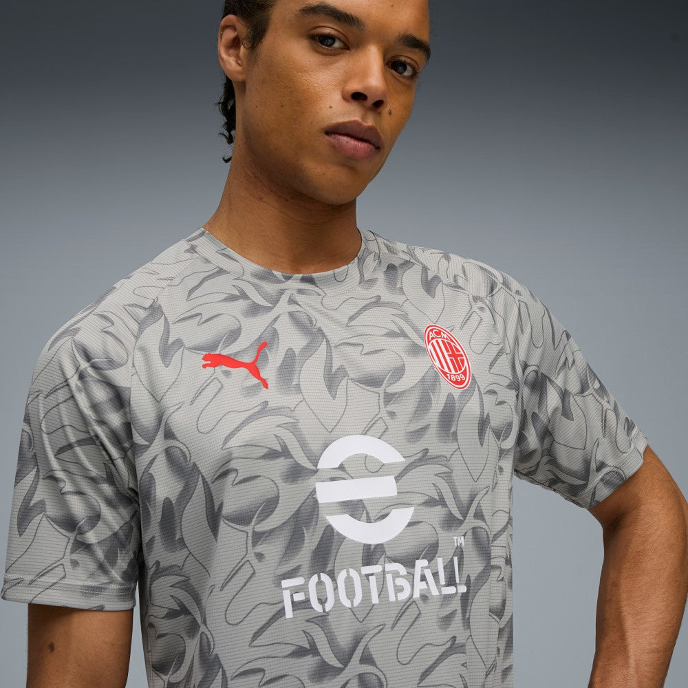 AC Milan 2025/26 Pre-Match Training Jersey on sale - Gray 