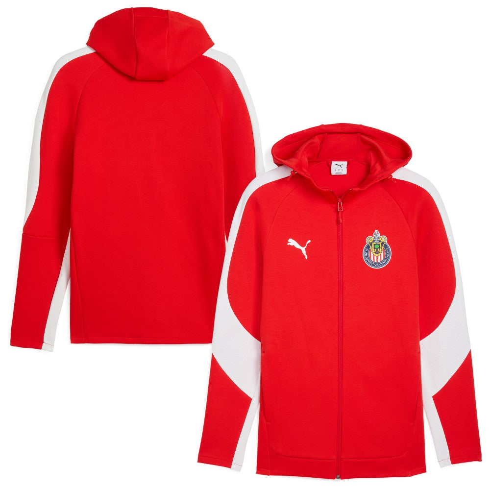 Chivas Evostripe Raglan Full-Zip Hooded Jacket Discount - Red 