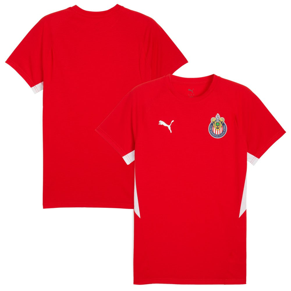 Chivas 2025/26 Evostripe Raglan T-Shirt Discount - Red 