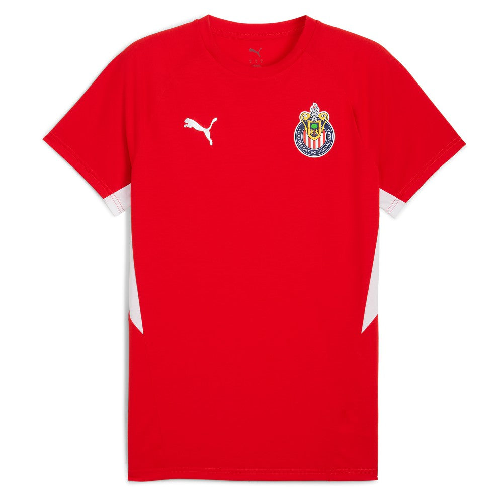 Chivas 2025/26 Evostripe Raglan T-Shirt Discount - Red 