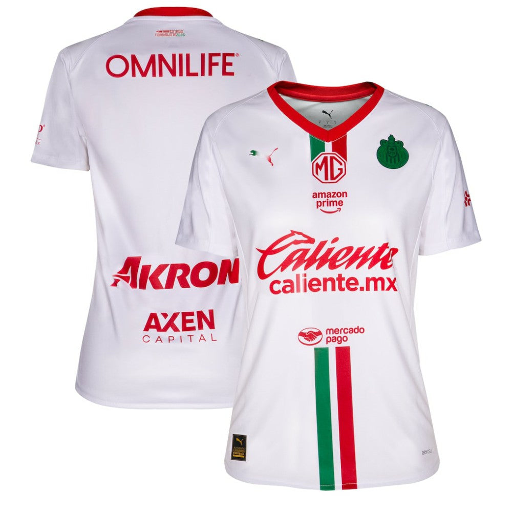 Chivas Women's 2025/26 Away  Replica Jersey Discount - White 