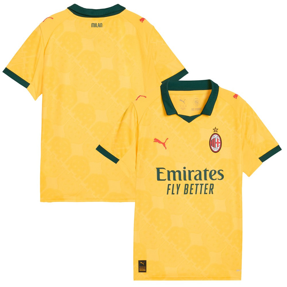 AC Milan Youth 2025/26 Third Replica Jersey on sale - Yellow 