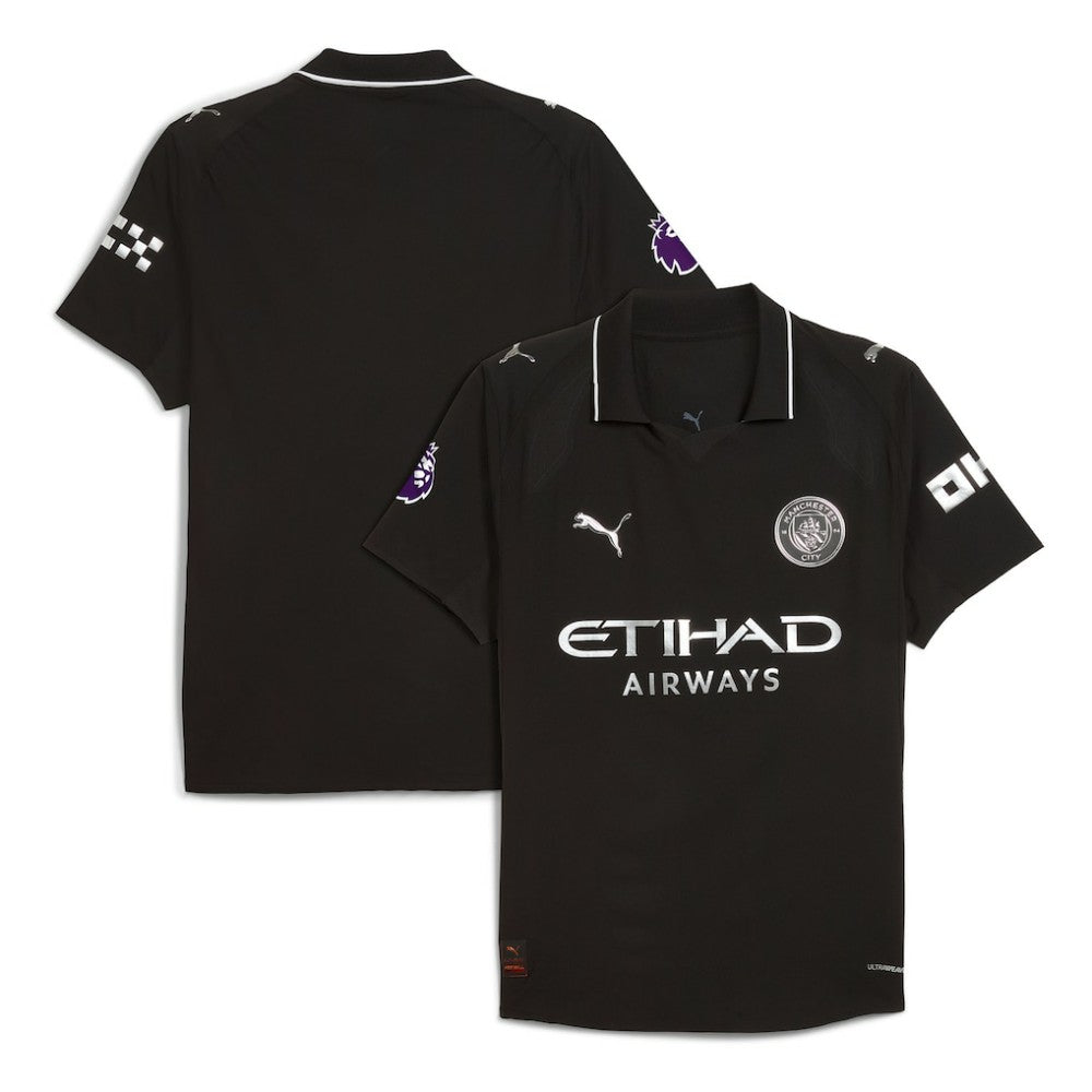 Manchester City 2025/26 Away Jersey Discount - Black 
