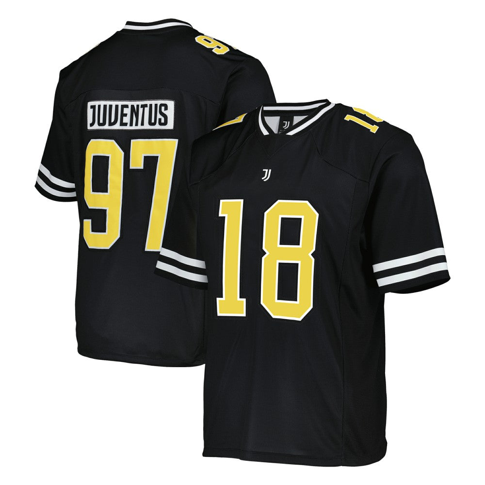 Juventus Collegiate American Football Foundation Fashion Jersey Discount - Black 