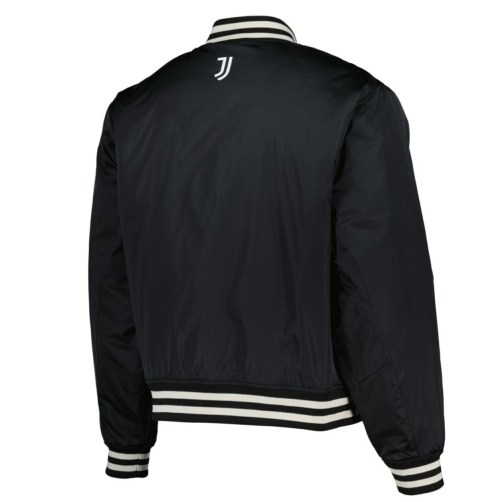 Juventus  Collegiate Sateen Full-Snap Jacket Discount - Black 