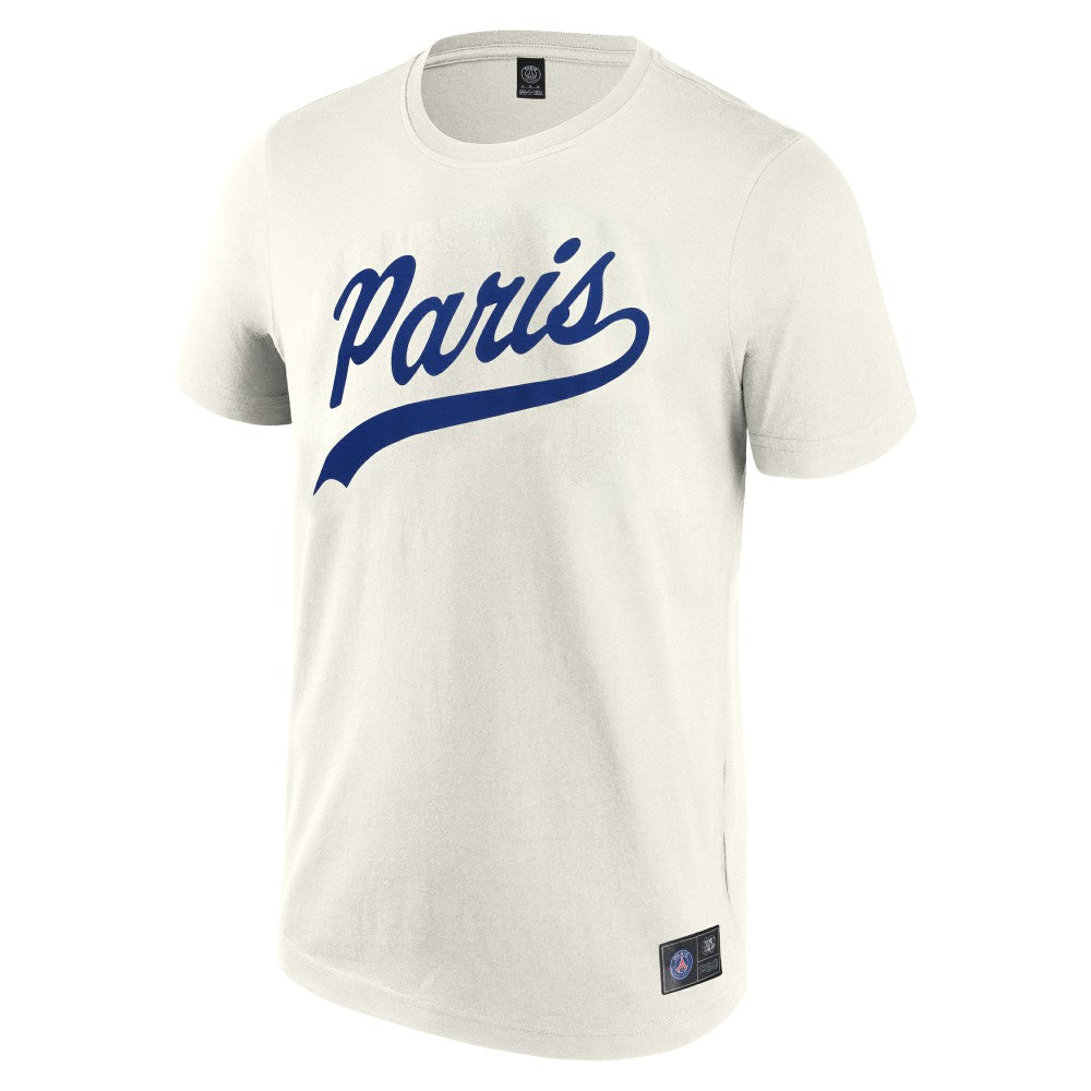 Paris Saint-Germain  Collegiate T-Shirt on sale - Cream 