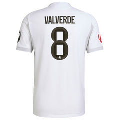 Federico Valverde Real Madrid 2025/26 Home Jersey Discount - White 