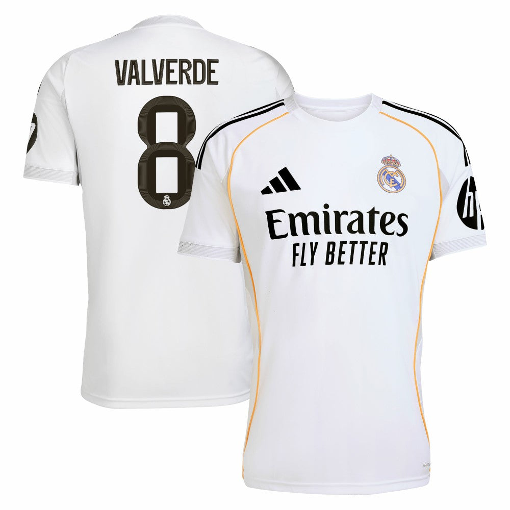 Federico Valverde Real Madrid 2025/26 Home Replica Jersey Discount - White 