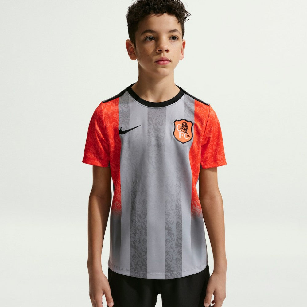Chelsea Youth 2025/26 Academy Pro Pre-Match Top on sale - Gray 