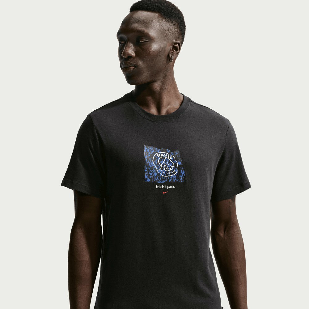 Paris Saint-Germain Men's Banner T-Shirt on sale - Black 