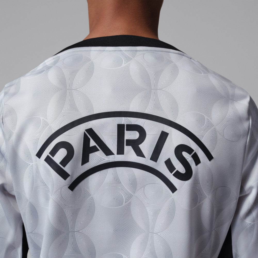 Paris Saint-Germain Jordan Brand Youth Long Sleeve Pre-Match Dri-FIT Top on sale - Gray 