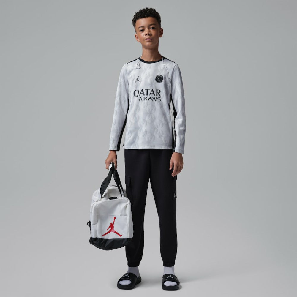Paris Saint-Germain Jordan Brand Youth Long Sleeve Pre-Match Dri-FIT Top on sale - Gray 