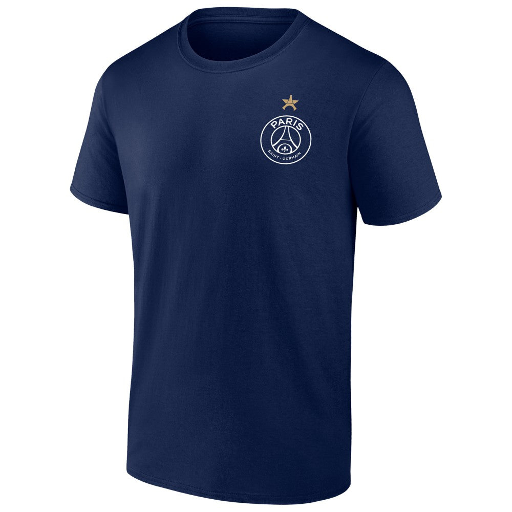 Paris Saint-Germain 2025 Champions League Winners Eiffel Star T-Shirt on sale - Navy 
