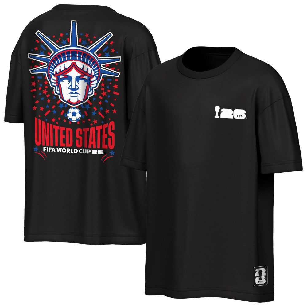 USMNT Outerstuff FIFA World Cup 2026 Rally Oversized 2-Hit T-Shirt for sale - Black 