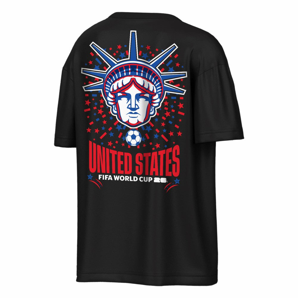 USMNT Outerstuff FIFA World Cup 2026 Rally Oversized 2-Hit T-Shirt for sale - Black 