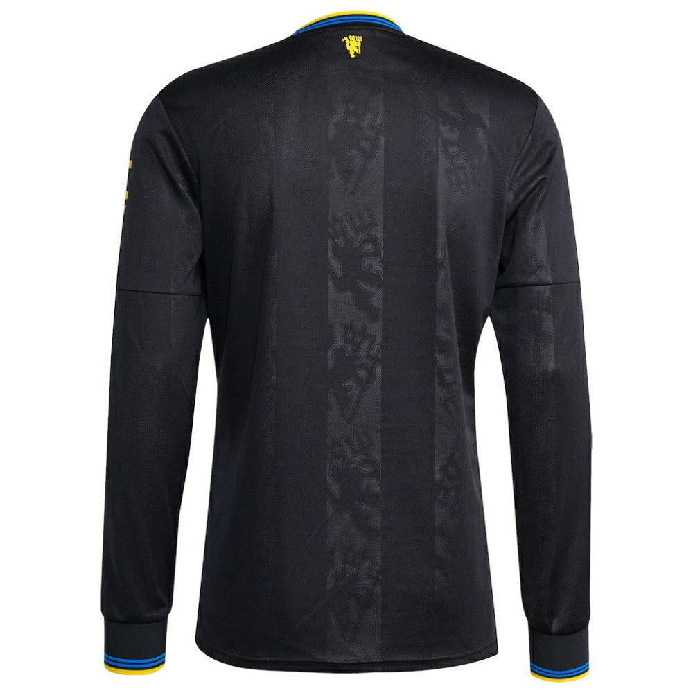 Manchester United 2025/26 Third Replica Long Sleeve Jersey Discount - Black 