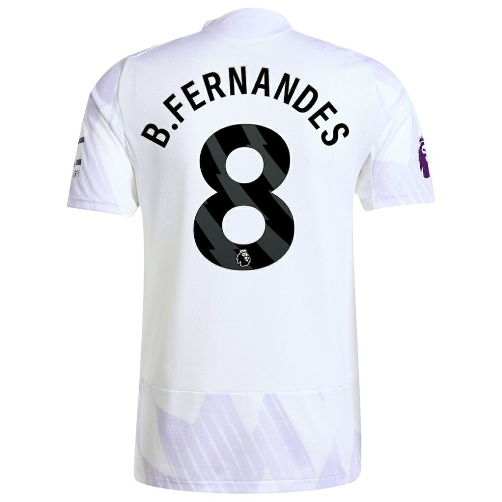 Bruno Fernandes Manchester United 2025/26 Away Player Jersey Discount - White 
