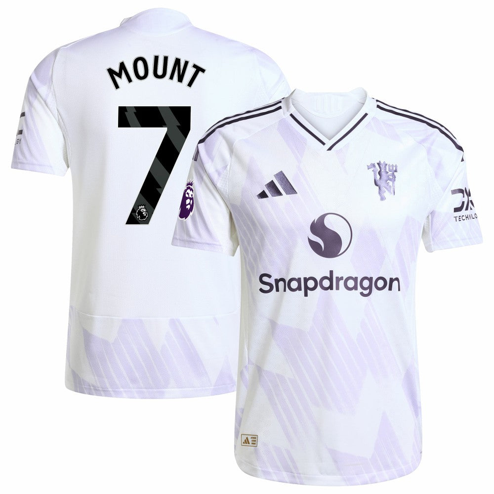 Mason Mount Manchester United 2025/26 Away Player Jersey Discount - White 