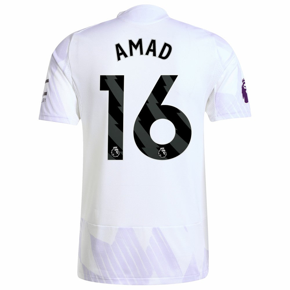 Amad Diallo Manchester United 2025/26 Away Player Jersey Discount - White 