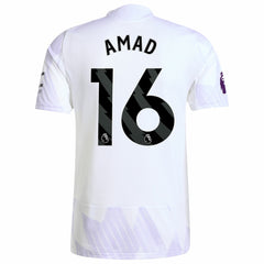 Amad Diallo Manchester United 2025/26 Away Player Jersey Discount - White 