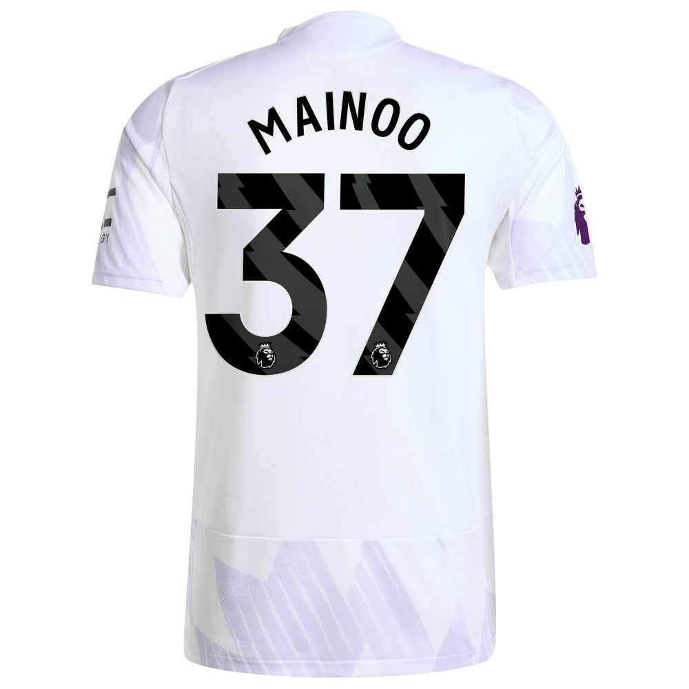 Kobbie Mainoo Manchester United 2025/26 Away Player Jersey Discount - White 