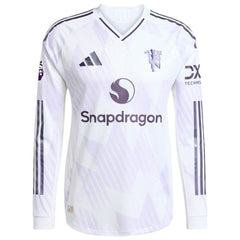 Amad Diallo Manchester United 2025/26 Away Long Sleeve Player Jersey Discount - White 