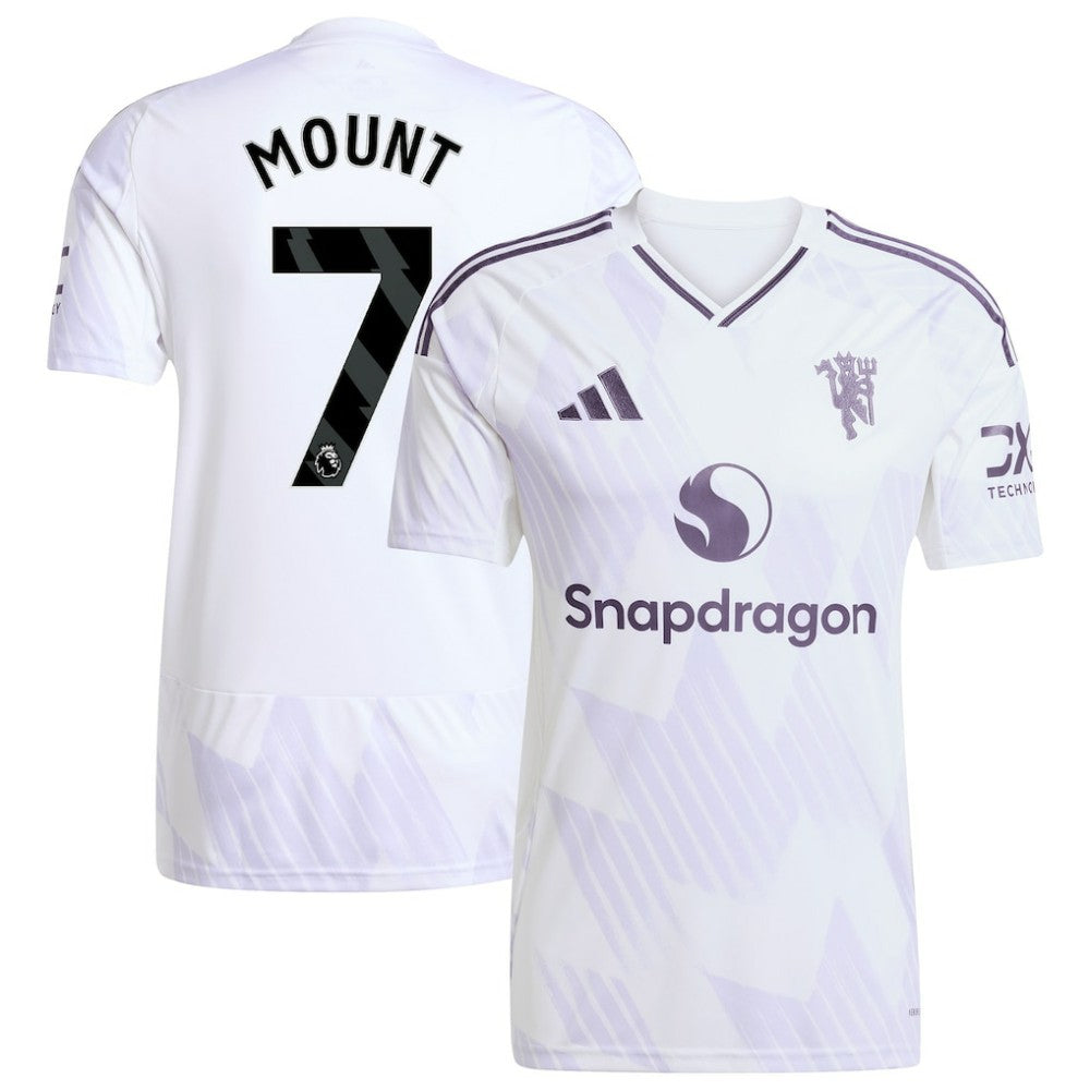 Mason Mount Manchester United 2025/26 Away Replica Player Jersey Discount - White 