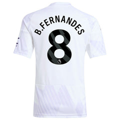 Bruno Fernandes Manchester United Youth 2025/26 Away Replica Player Jersey Discount - White 