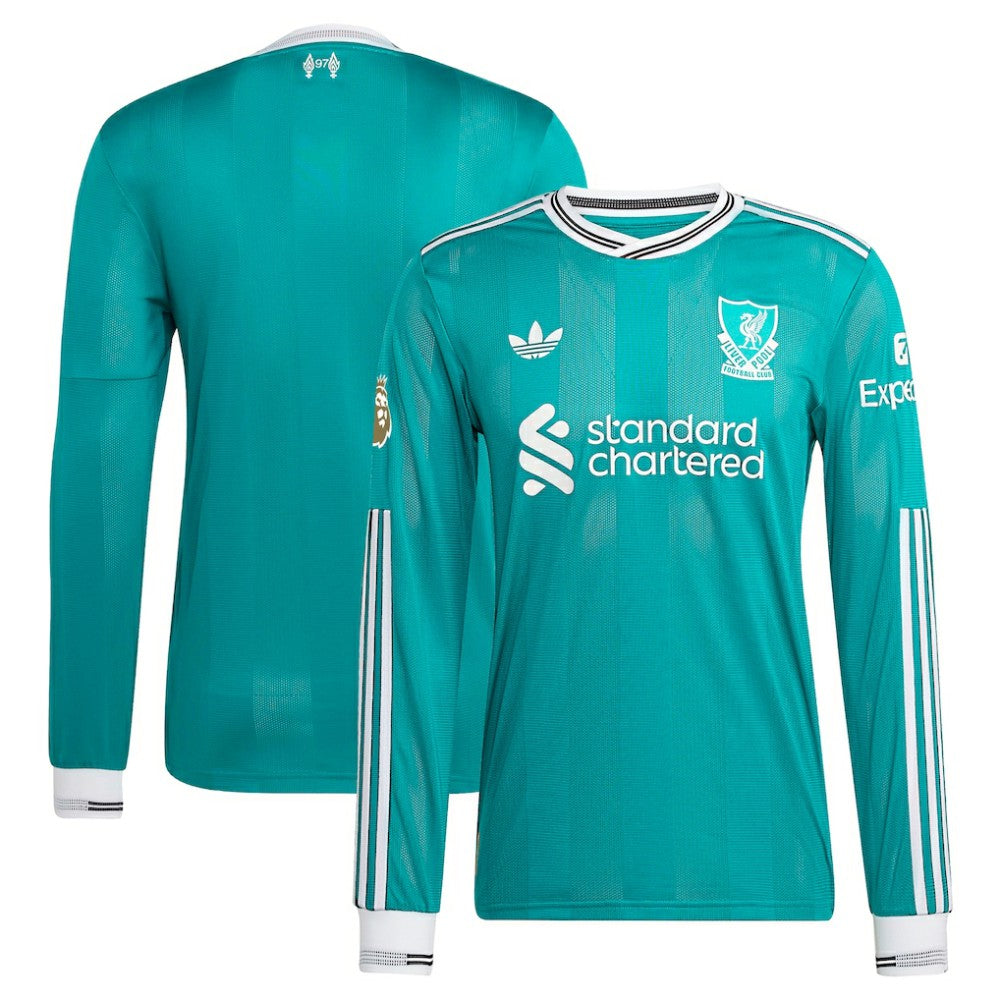 Liverpool 2025/26 Third Long Sleeve Jersey Discount - Green 