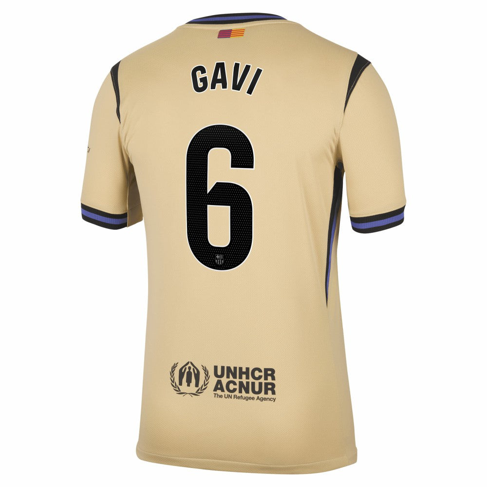 Gavi Barcelona 2025/26 Away Stadium Replica Jersey on sale - Gold 