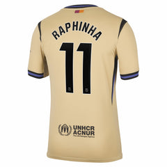 Raphinha Barcelona 2025/26 Away Stadium Replica Jersey on sale - Gold 
