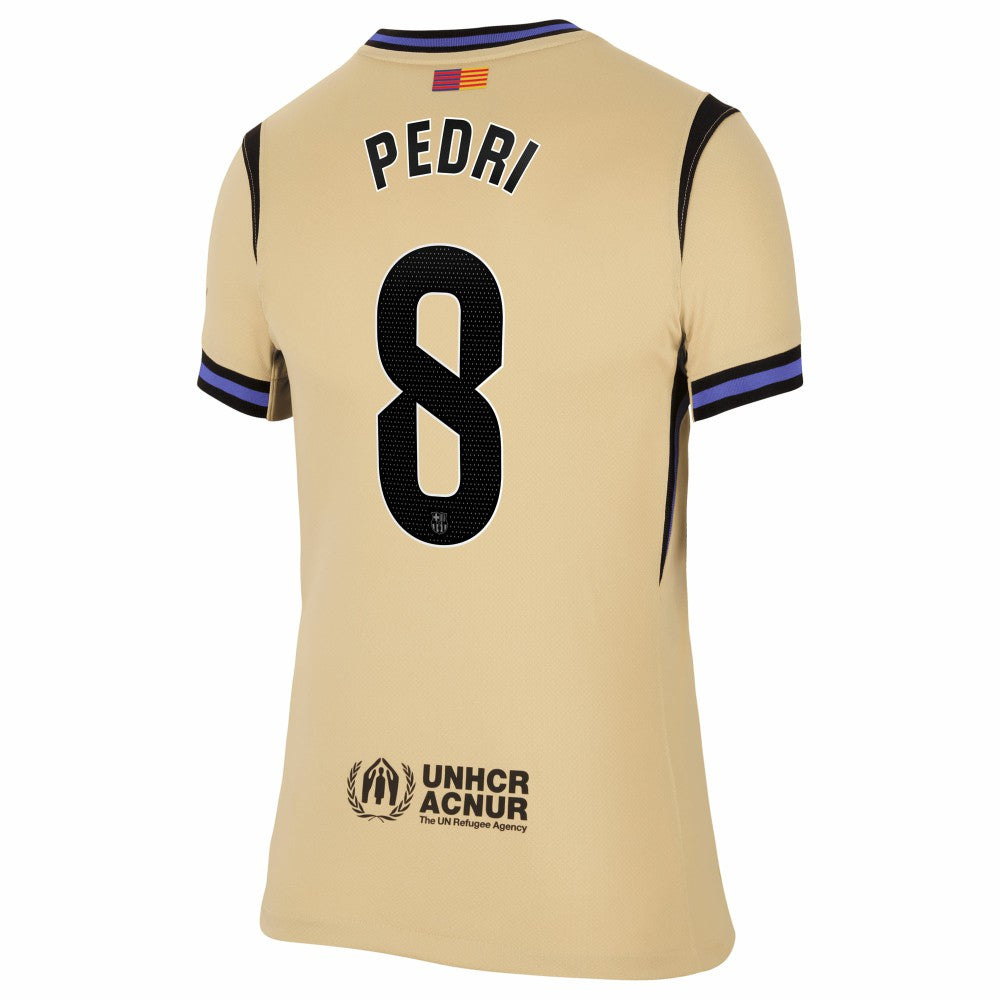 Pedri Barcelona Women's 2025/26 Away Stadium Replica Jersey on sale - Gold 