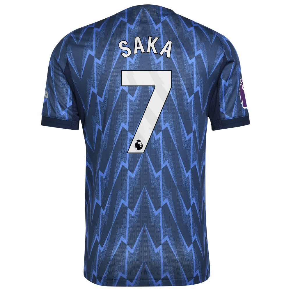 Bukayo Saka Arsenal 2025/26 Away Player Jersey on sale - Blue 
