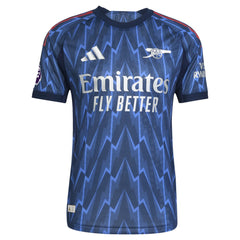 William Saliba Arsenal 2025/26 Away Player Jersey on sale - Blue 
