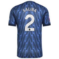 William Saliba Arsenal 2025/26 Away Player Jersey on sale - Blue 