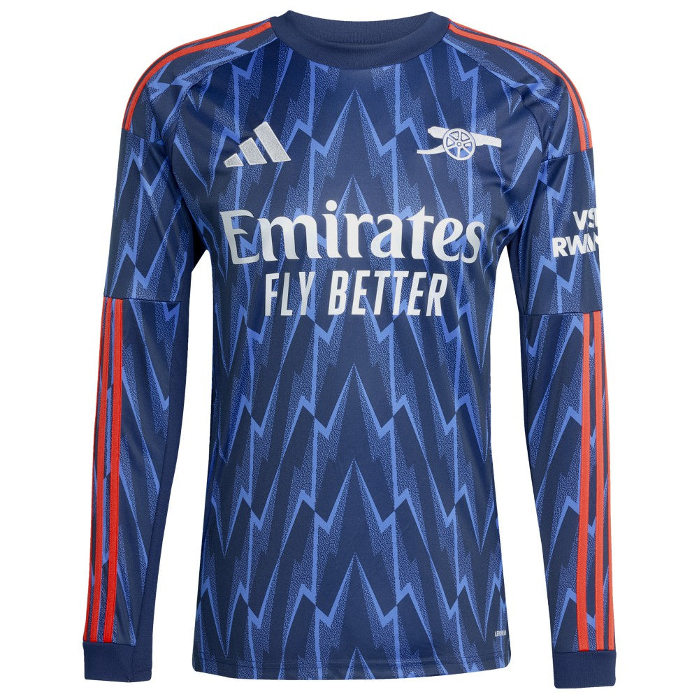 Kai Havertz Arsenal 2025/26 Away Replica Long Sleeve Player Jersey on sale - Blue 