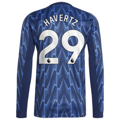 Kai Havertz Arsenal 2025/26 Away Replica Long Sleeve Player Jersey on sale - Blue 
