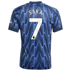 Bukayo Saka Arsenal Youth 2025/26 Away Replica Player Jersey on sale - Blue 