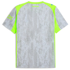 Manchester City 2025/26 Third Replica Jersey Discount - Gray/Neon Green 