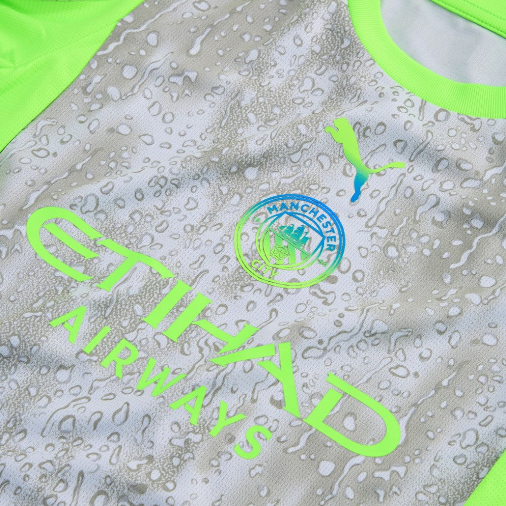 Manchester City Youth 2025/26 Third Replica Jersey Discount - Green/Neon Green 