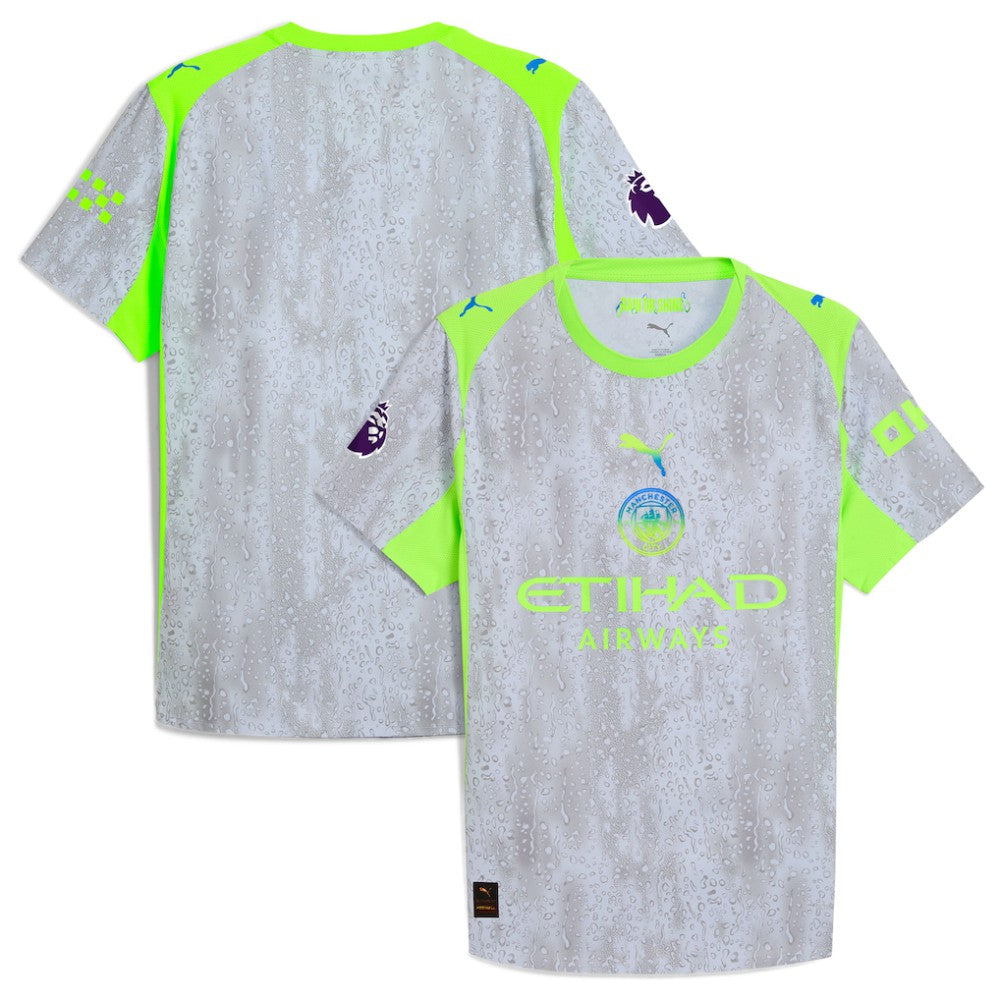 Manchester City 2025/26 Third Jersey Discount - Green/Neon Green 