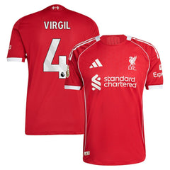 Virgil van Dijk Liverpool  2025/26 Home Jersey Discount - Red 