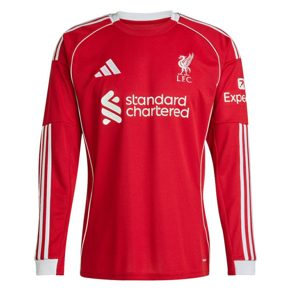 Virgil van Dijk Liverpool  2025/26 Home Replica Long Sleeve Jersey Discount - Red 