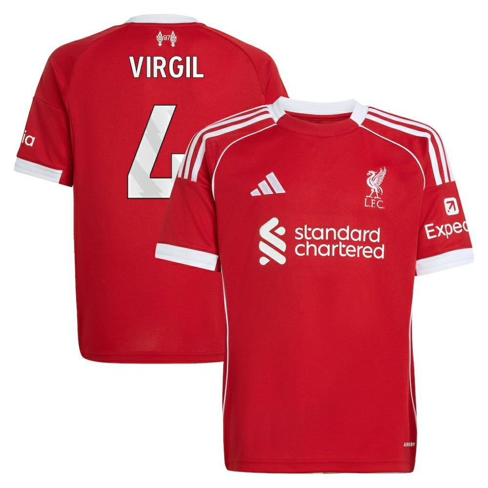 Virgil van Dijk Liverpool Youth 2025/26 Home Replica Jersey Discount - Red 