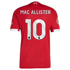 Alexis Mac Allister Liverpool  2025/26 Home Jersey Discount - Red 