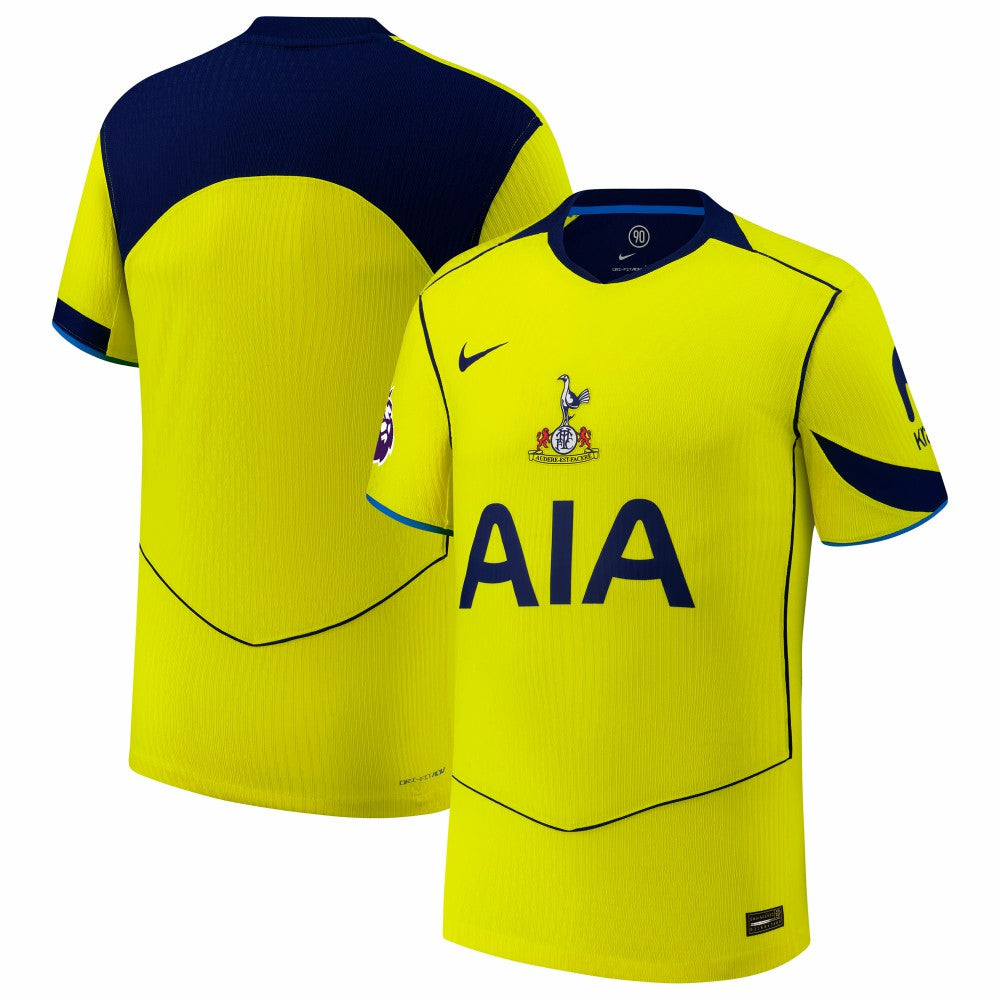 Tottenham Hotspur 2025/26 Third Jersey with Patch Sale - Yellow 